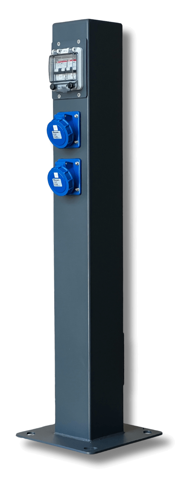 borne-hors-sol-carree-compacte-distribution-energie-Allioz-model-PP12S